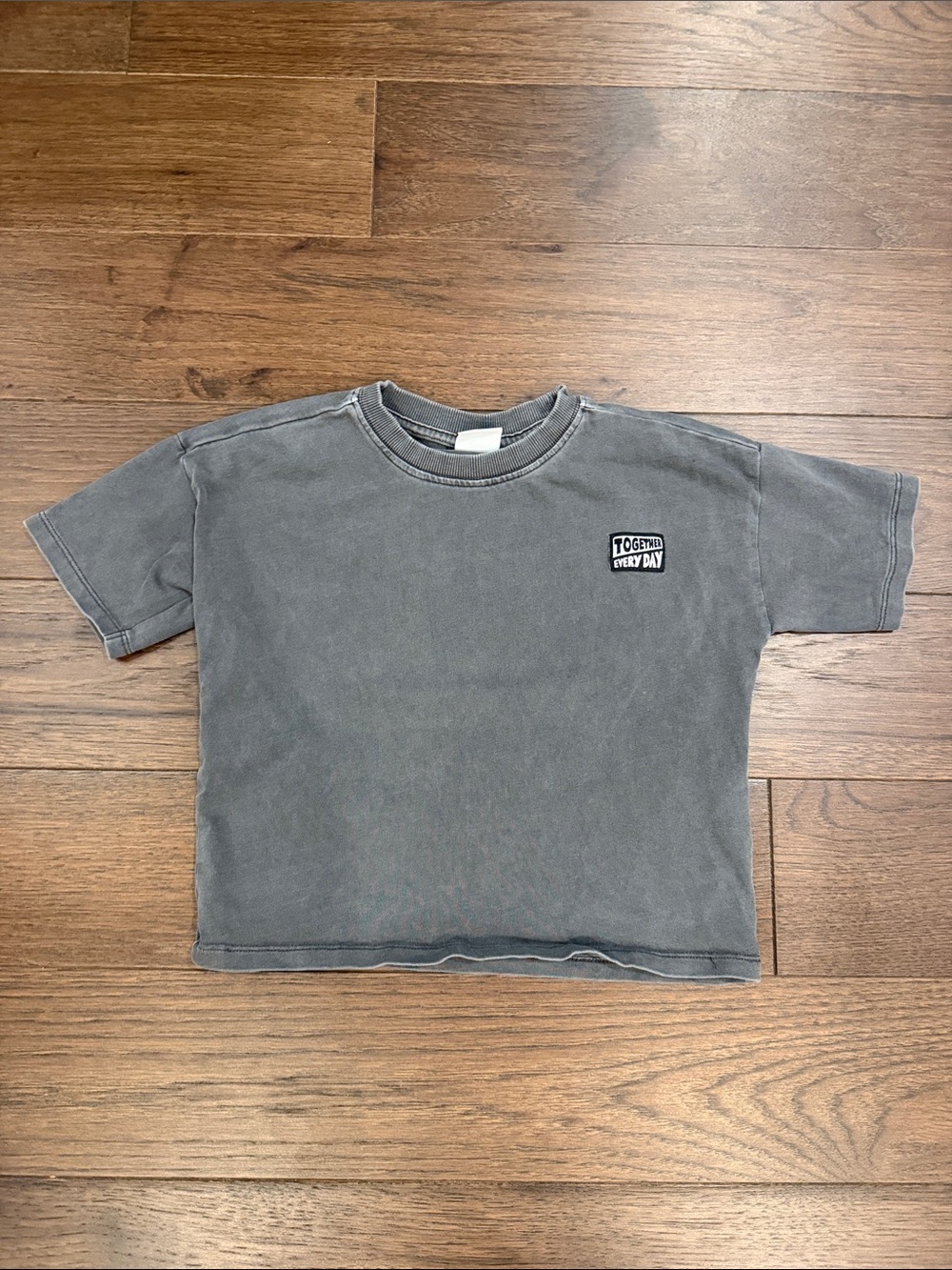 Zara Kids Washed Gray Short Sleeve Tee  Size 4T - C39-161